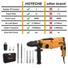 Hoteche 3-in-1 Rotary Hammer Drill 1-Inch SDS Plus Electric Hammer