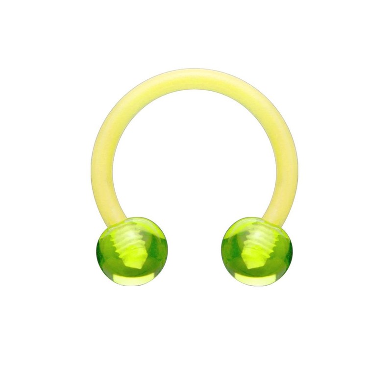 beyoutifulthings Horseshoe Piercing Acrylic Universal Piercing Nipple Nose Septum Ear