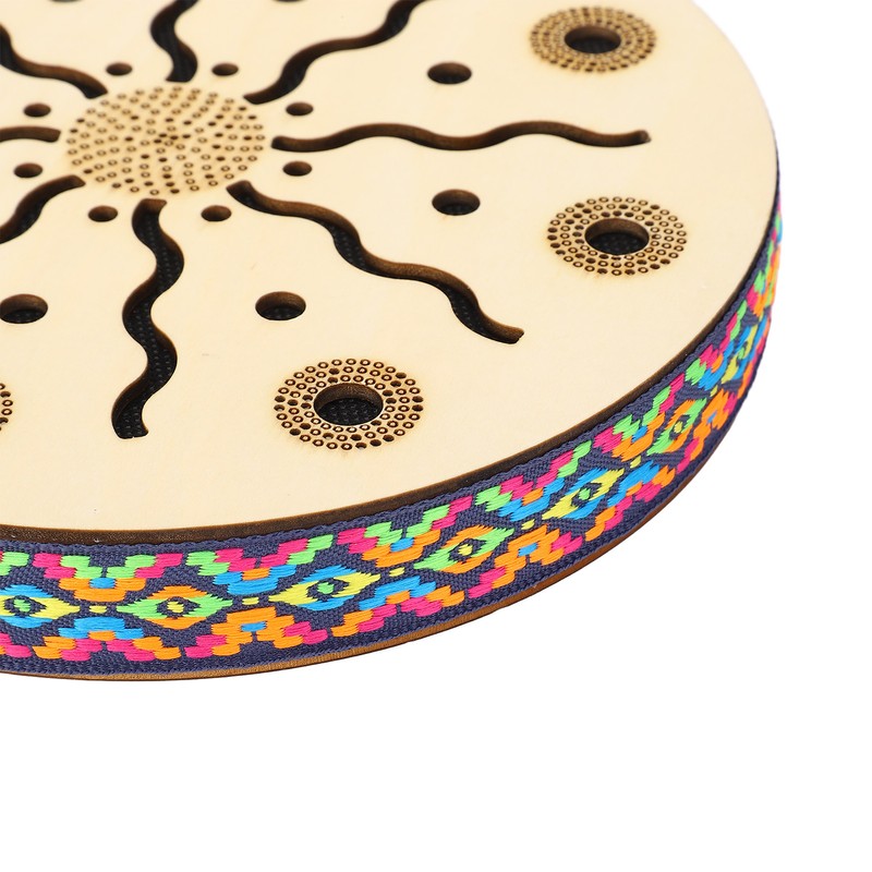 Sea Drum Ocean Wave Sound 8in Portable Maple Ethnic Musical