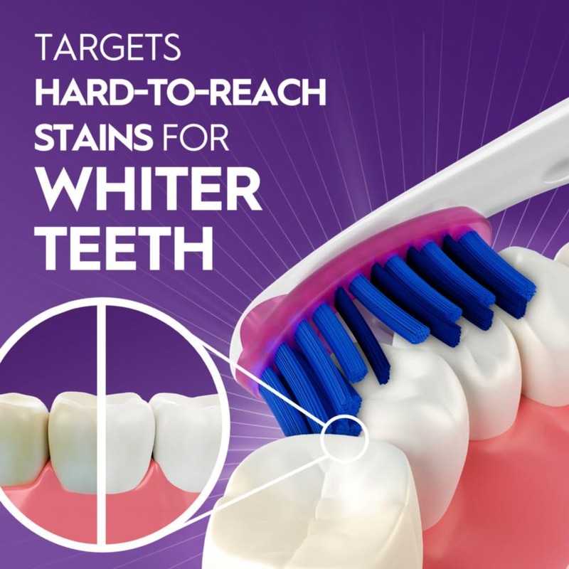 Oral-B 3D White Deep Stain Remover toothbrushes, 6 Count Toothbrush