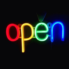 Watris Veiyi Waterproof Open Sign LED, High Brightness Neon Sign, Mini Plastic Open Sign For Outdoor Business
