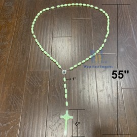 WE Catholic Saint Jude Large Family Wall Rosary Glows in the Dark/giant Catholic Rosary 4.5 feet long