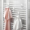 Ztolbriy Pack of 10 Radiator Hooks White - For Round