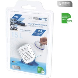WM aquatec Silver Net for Water Preservation for Tanks & Canisters up to 15 Litres – Preserves a Total of 1,900 Litres of Water by Automatic Dosing of Pure Silver Ions – Made in Germany