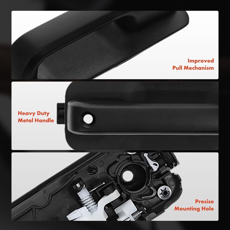 A-Premium Upgraded Metal Exterior Door Handles Compatible with Ford F-150