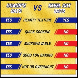 Coach's Oats 100% Whole Grain Oatmeal 3 Pound