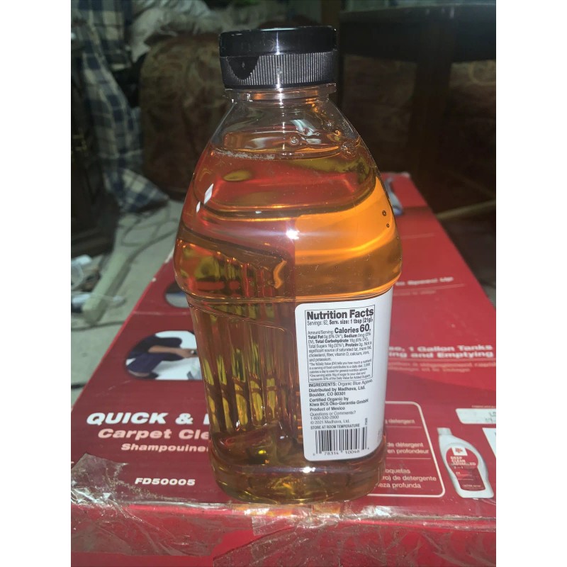 Madhava Organic Light Agave, 100% Blue Agave Sweetener Sugar Substitute,