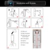 CHUANGDIAN Manual Hand Soap Dispenser with Double Sided Foam Tape