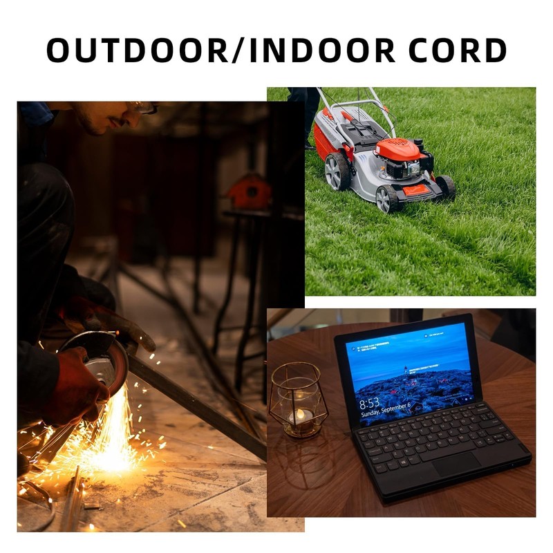 EP 10 Ft Heavy Duty Outdoor Extension Cord, 12/3 SJTW