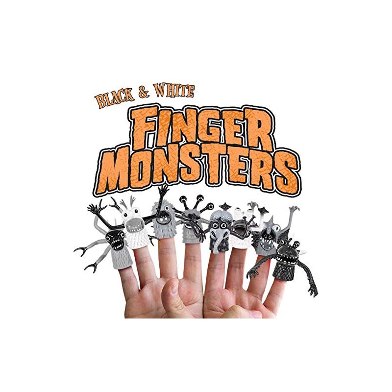 Andy Mc Phee Finger Puppet - Monster B&W