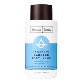 frank body Gel De Ducha Con Ceramidas | Hidrata Profundamente Y Calma La Piel Seca E Irritada | Con Ceramidas, Pantenol Y Aceite De Jojoba | Vegano Y Sin Crueldad Animal | Aroma A Melocotón | 250