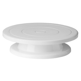 Premier Housewares 0806489 Rotating Cake Stand - White, 28 x H7 cm