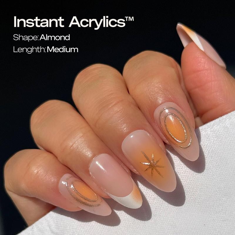 LUXXI Instant Acrylic Press-On Nails - Ultra Durable, 32 Nails