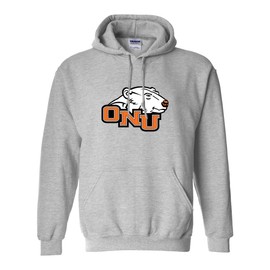 CreateMyTee Ohio Northern Polar Bears Unisex Hooded Sweatshirt (Sport Grey, Large) - ONU Polar Bears Apparel