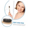 NOLITOY 4pcs Bamboo Toothbrushes Soft Bristles for Oral for Home