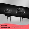 MAEZOE 10-Pack 12V Round Rocker Switch, SPST 20mm Mini 12