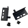 4 Pcs Door Pivot Hinges with Bushing,Black Right Angle Pivot