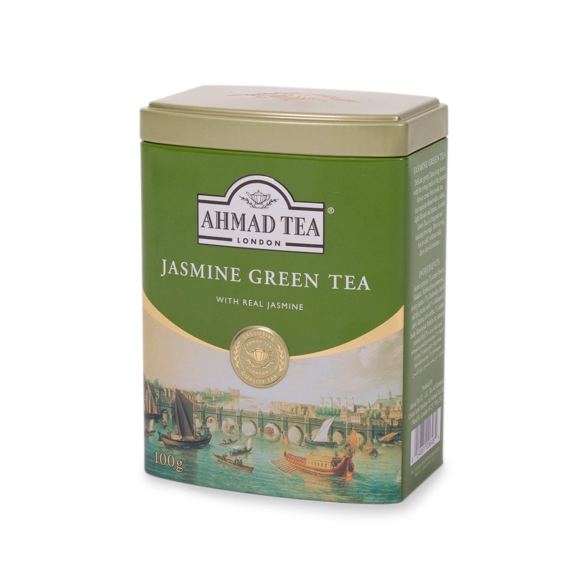 Ahmad Tea Black Tea, Jasmine Black Tea Loose Leaf, Metal