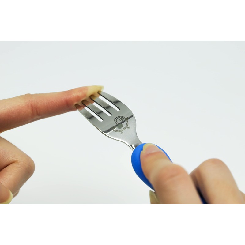 easy grip spoon & fork panda