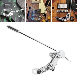 Guitar Tailpiece Tremolo, Chrome Aluminum Alloy Tremolo Unit Vibrato Bridge, Guitar Bridge Stop Bar Tailpiece Vibrato Bridge, Compatible with LP SG Guitars