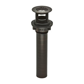 DecoDRAIN Grid Strainer Drain for Bathroom Vanity/Lavatory/Vessel/Sink, Plated ABS Body with Overflow; Oil Rubbed Bronze; PF0722-ORB
