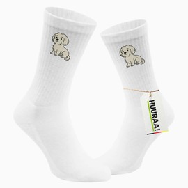 Huuraa Unisex Socks Maltese Malti Comic Gift Size 37/46 Maltese Gift Idea, multicoloured