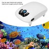 Aquarium Oxygen Pump Silent 2 Outlets Small Portable Fish Tank