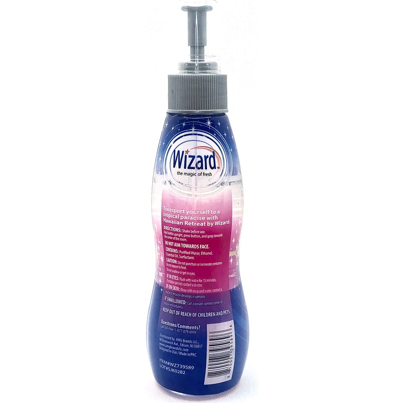 Wizard Room Mist Hawaiian Retreat 4x Air Freshener Spray Bottles
