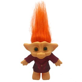 (Orange) - Yintlilocn Lucky Troll Dolls,Vintage Troll Dolls,Christmas Dolls Chromatic Adorable for Collections, School Project, Arts and Crafts, Party Favours- 19cm Tall(Include The Length of Hair (Orange)