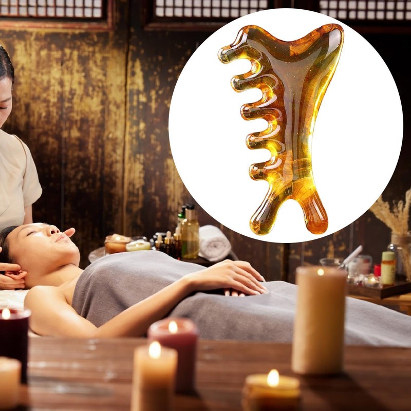 perfeclan Resin Massage Comb Facial Massager Multipurpose Practical Relaxation Handheld