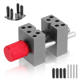 Metal Handy Mini Vise Clamp,Universal Drill Press Vice Grip with 10x Alternative Holes Width 0.78inch - 1.18inch Ajustable for Scale Model Hobby Jewelry Walnut Nuclear Watch DIY Craft Carving