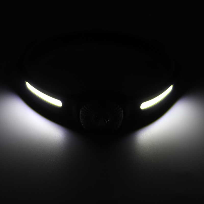 Silicone Headlamp Adjustable Light USB Charging COB Sensing Lamp for