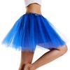 Phantomon Tutu Skirt Women's Teens Classic Elastic 4 Layered Tulle