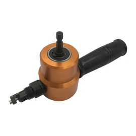 iplusmile Yt-160a Sheet Metal Cutting Nibbler Double Headed Metal Cutter 360° Drill Attachment Versatile for Car Repair