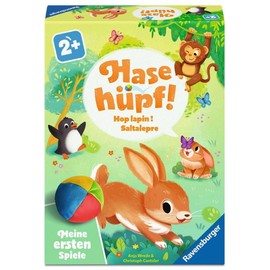 Ravensburger 12010006 Salto con il coniglietto! - I miei primi giochi: per bambini, da 2 anni per imparare i colori, per 1-4 giocatori, regalo per ragazze o ragazzi