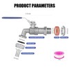 1/2 Inch Stainless Steel 304 Ball Valve Weldless Bulkhead for
