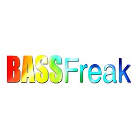 Bass Freak Fishing - Vinyl Decal Sticker - 9" x 2" - Tie Dye
