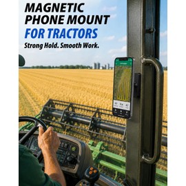 CANHET Magnetic Phone Mount for Tractor with Strong Magnetic Base