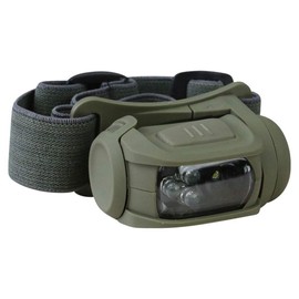 Army Tactical Military LED Headlamp Torch Red Filter Elasticated Olive Green Strap