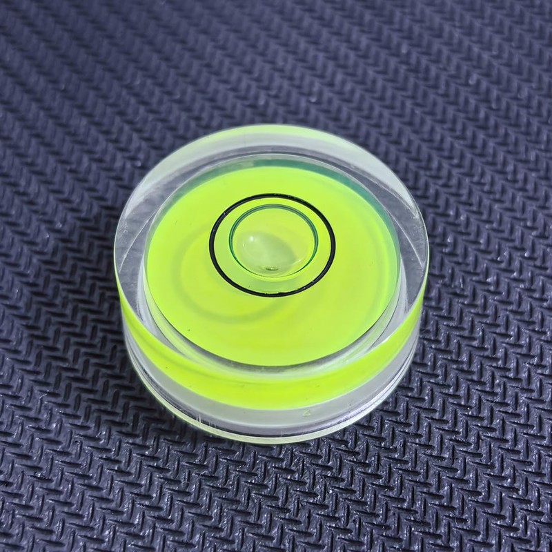 YMGBHNKJLS 4Pcs Small Circular Bubble Levels with Double Sided Adhesive