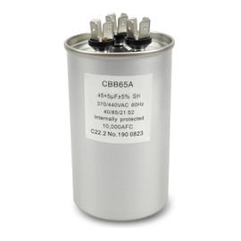 CBB65A 3100248.586 Capacitor 4+4+4 Pin 45+5uF 370/440VAC 60Hz 10,000AFC Dual Run Circular Start Fit for Dometic Duo-Therm RV Camper A/C, Replace 3100248.487
