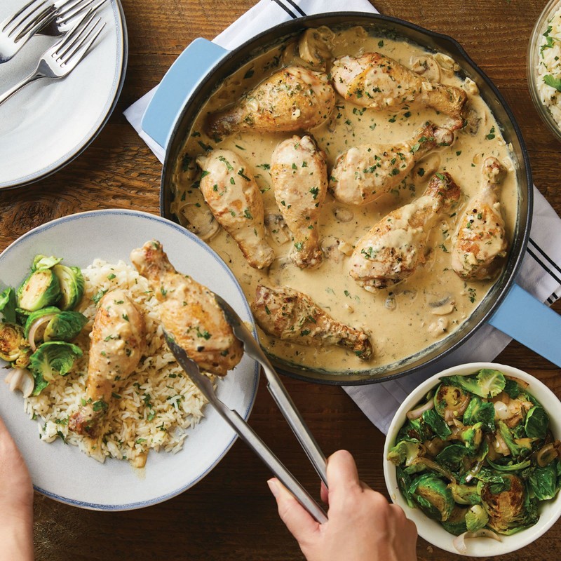 KitchenAid Enameled Cast Iron Frying Pan/Skillet with Helper Handle and