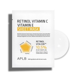 Meoncell APLB Retinol Vitamin C Vitamin E Sheet Mask 10 Pieces NONE / 메온셀 APLB 레티놀 비타민C 비타민E 시트 마스크 10개입 NONE