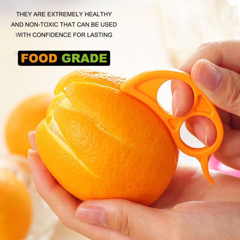 Orange Peeler Tools Citrus Peel Cutter Plastic Fruit Vegetable Slicer