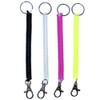 Swing Back Belt Loop Easy Installation Coil Key Holder Pink