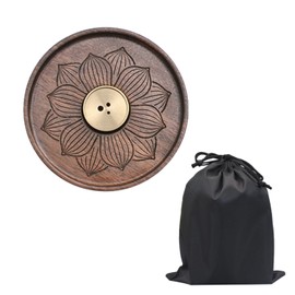 1 Piece Wooden Incense Holder, Lotus Incense Holder Incense Burner with Removable Ash Container, Can Be Used During Meditation, Yoga, Home Decoration