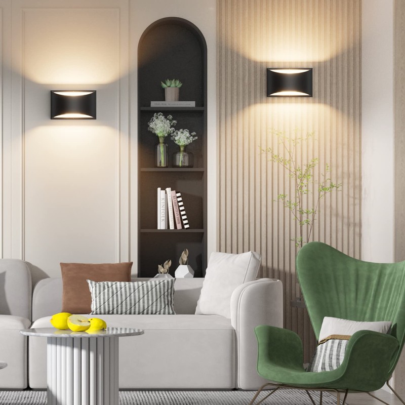 Aipsun Black Modern LED Wall Sconce Indoor Wall Lights 1