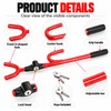 Telescopic Steering Wheel Lock for Vehicle Security – Adjustable U-Shaped