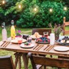 Geiserailie 12 Pcs Wooden Utensils for Eating Set Wooden Spoon