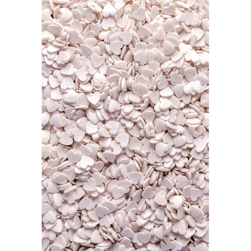 SPRINKLY - Glimmer Hearts - White - 25g